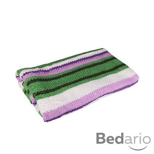 Froté osuška 70x140 - Pruhy zeleno-fialové