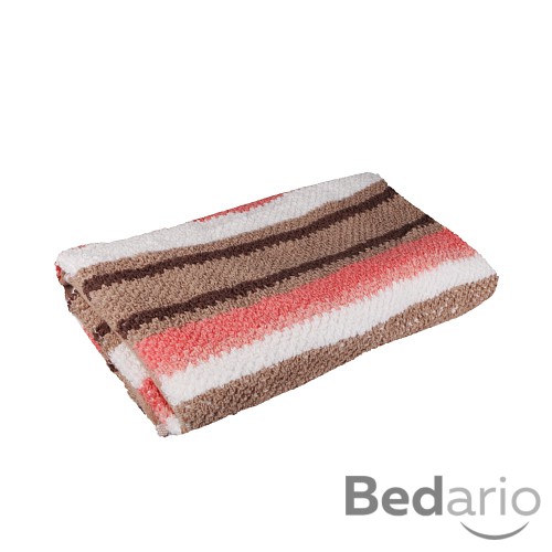 Froté osuška 70x140 - Pruhy růžovo-hnědé