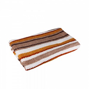 Froté ručník 50x100 - Pruhy rezavo-hnědé