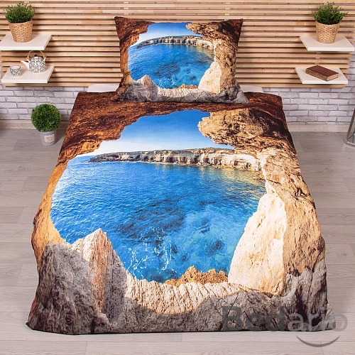 3D Povlečení 140x200+70x90 Útes