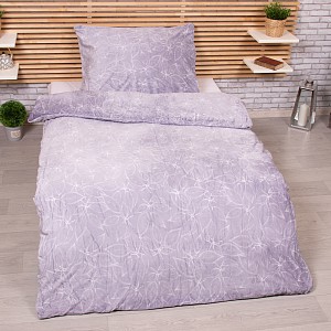 Mikroplyšové povlečení Premium 140x200+70x90 Mona grey