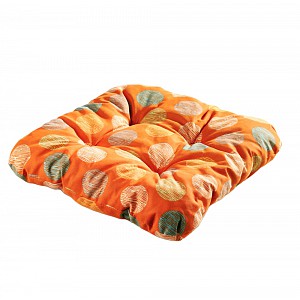Sedák s provázky 40x40 Oranžová kolečka