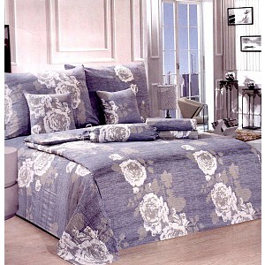 Povlečení Mikrokrep na dvě lůžka 140x200 70x90 Bílé růže