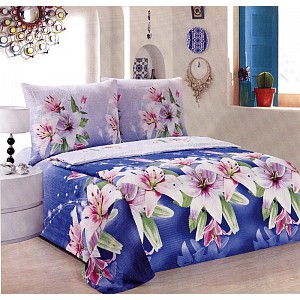 Francouzské povlečení Mikrokrep 220x200+2x70x90 Lilie