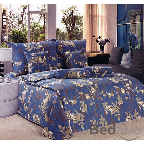 Osmidílná sada povlečení Mikrokrep 140x200 70x90 Královské listy