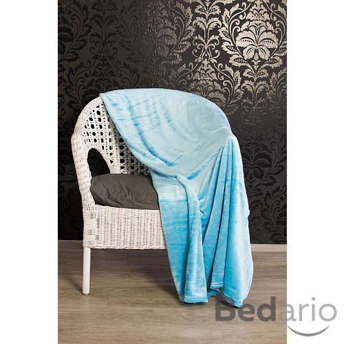 Mikroflanelová deka Premium 220x200 - Azurová