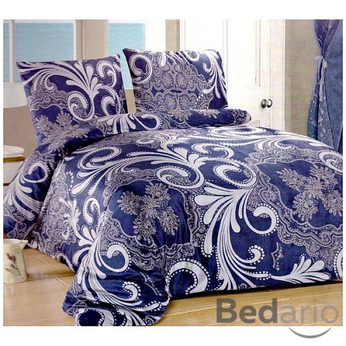 Mikroplyšové povlečení Premium 140x200+70x90 Blue art