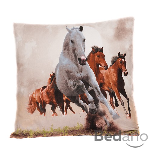 3D povlak 45x45 - Divocí koně