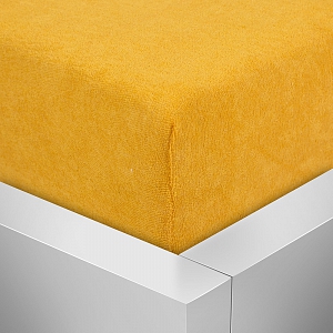 Froté prostěradlo 140x200 Premium - Zlatá