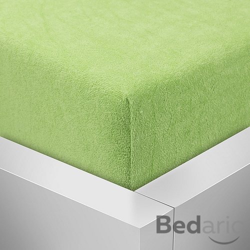 Froté prostěradlo 140x200 Premium - Světle zelená