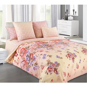 Perkálové povlečení KARAMEL 140x200+70x90