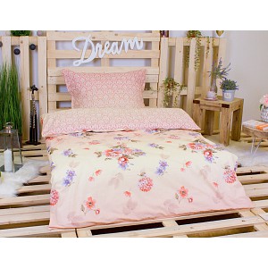 Perkálové povlečení KARAMEL 140x200+70x90