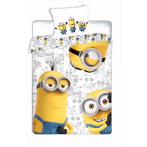 Dětské bavlněné povlečení Mimoni I. 140x200 70x90