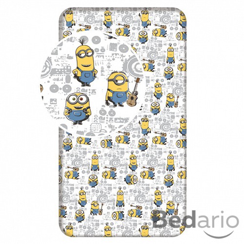 Dětské bavlněné prostěradlo 90x200 Mimoni II.