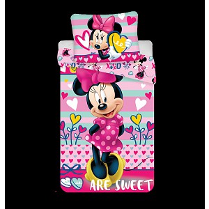 Dětské povlečení z mikrovlákna Minnie Sweet 140x200+70x90
