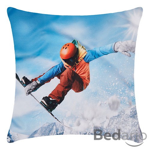 Set 3D povlak 45x45 - Snowboard + polštář