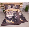 Zvýhodněná sada 3D povlečení na dvě lůžka 140x200+70x90 Thunder lion