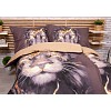 Zvýhodněná sada 3D povlečení na dvě lůžka 140x200+70x90 Thunder lion