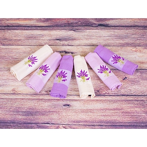 Lavender dárkový set - vaflové utěrky 6ks