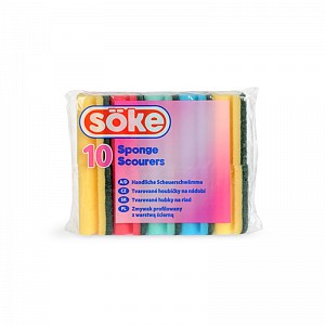 Söke Tvarovaná Houbička na nádobí 10 ks