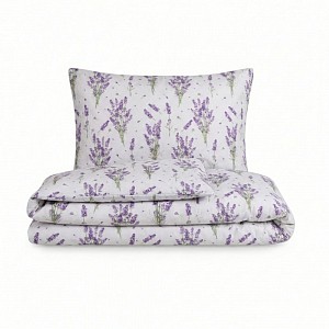 Francouzské bavlněné povlečení PROVENCE COLLECTION 220x200+2x70x90 LEVANDULE fialová