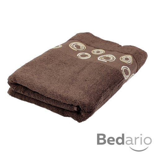 Froté osuška EXCLUSIVE - Circles hnědá