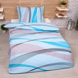 Bavlněné povlečení 140x200+70x90 Sahara tyrkys