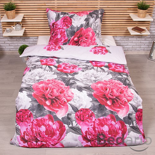 Bavlněné povlečení 140x200+70x90 Pivoňka lux