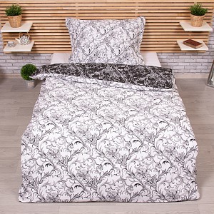 Bavlněné povlečení 140x200+70x90 Zuzana bílá