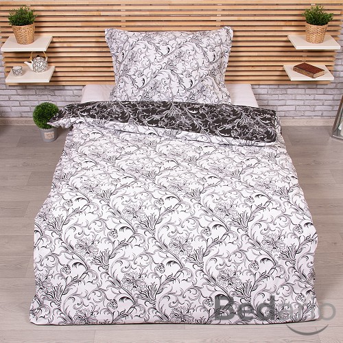 Bavlněné povlečení 140x200+70x90 Zuzana bílá