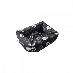 Hranatý pelech pro psa Davidog malý 55x42x13 - Černo-bílý pejsek