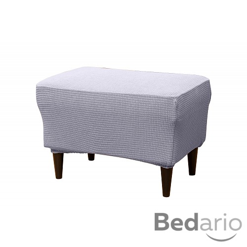 Potah na taburet Stella - Šedá