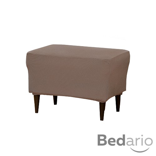 Potah na taburet Galena - Šedá