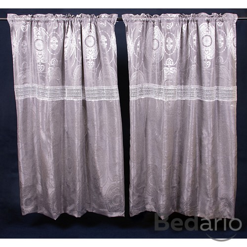 Dekorativní závěsy LISIN - 2X150X250 Šedá