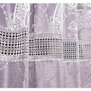 Dekorativní závěsy LISIN - 2X150X250 Šedá