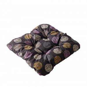 Sedák s provázky 40x40 Černá kolečka