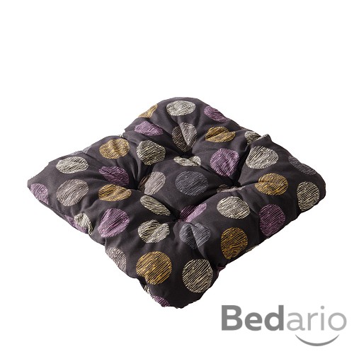 Sedák s provázky 40x40 Černá kolečka