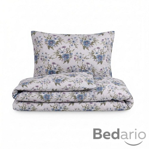 Bavlněné povlečení PROVENCE COLLECTION 140x200+70x90 ELISA modrá