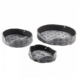 Oválný pelech pro psy IV 60x50x15 - Royal dog šedý