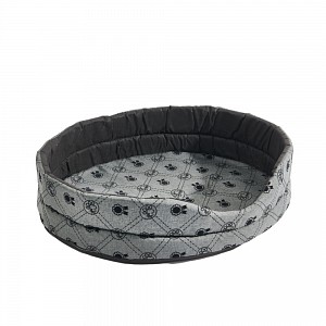 Oválný pelech pro psy IV 60x50x15 - Medal šedý