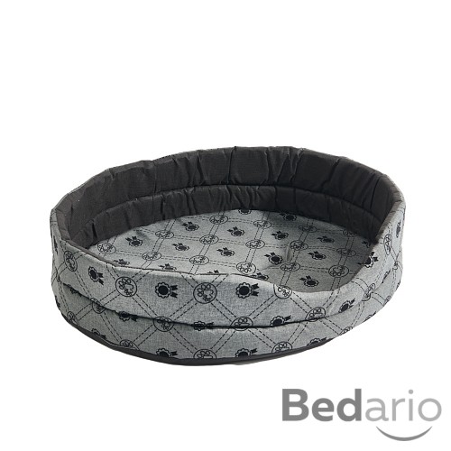 Oválný pelech pro psy IV 60x50x15 - Medal šedý