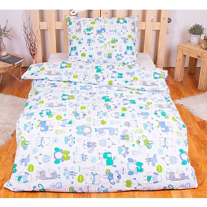 Bavlněné povlečení 140x200+70x90 Cartoon ZOO
