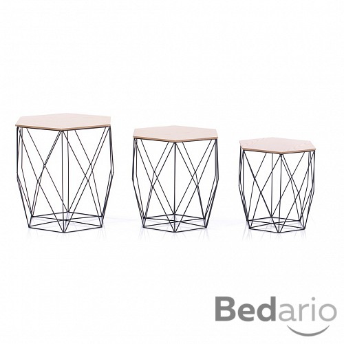 Sada 3 konferenčních stolků ASTERIA