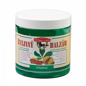 Bylinný balzám s kaštanem koňským - chladivý 500ml