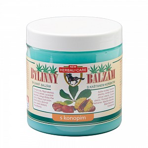 Bylinný balzám s kaštanem koňským - s konopím 500ml