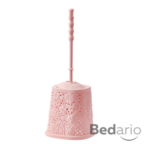 Toaletní kartáč se vzorem, růžový