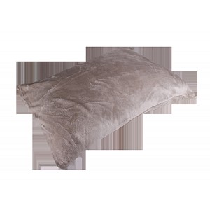 Povlak na polštářek 50x70 mikroflanel - světle šedá