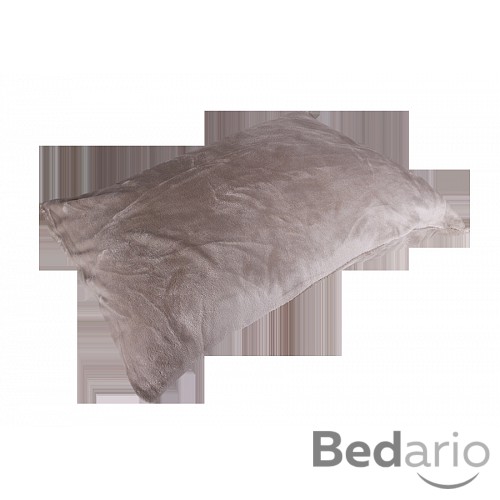 Povlak na polštářek 50x70 mikroflanel - světle šedá