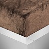 Mikroplyšové prostěradlo 90x200 Elegance - Hnědá