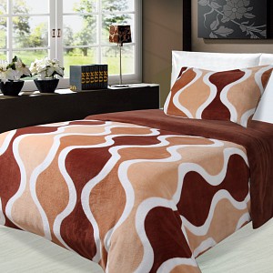 Mikroplyšové povlečení Premium 140x200+70x90 Dufi